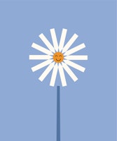 Happy Daisy blue panel tapet