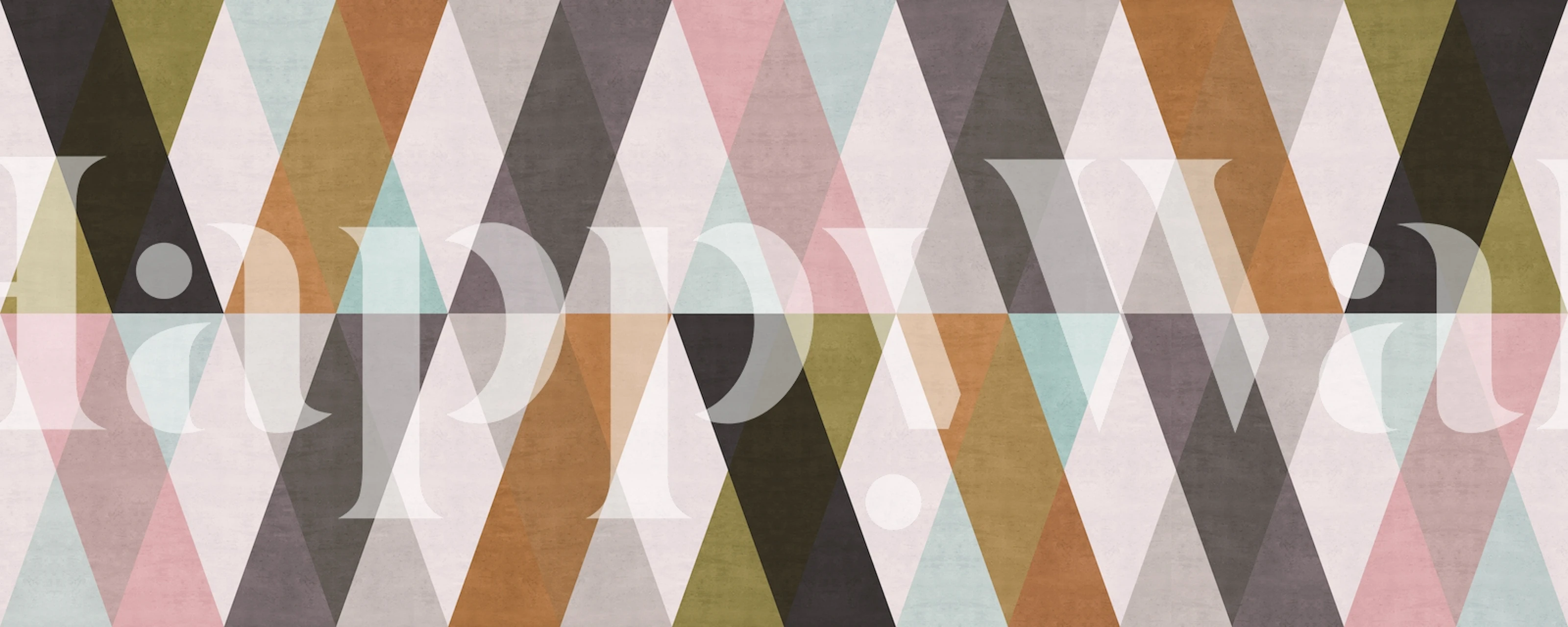 Papier peint Geometric bands dans une pièce moderne