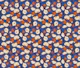 Blooms orange cobalt blue M