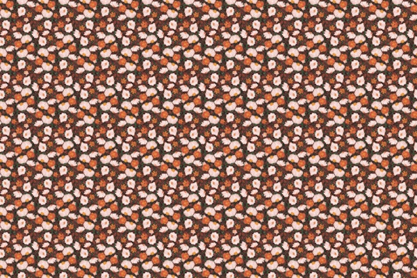 Blooms orange green brown S