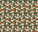 Blooms orange teal green M