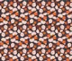 Blooms orange teal brown M
