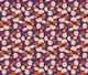 Blooms orange teal purple M