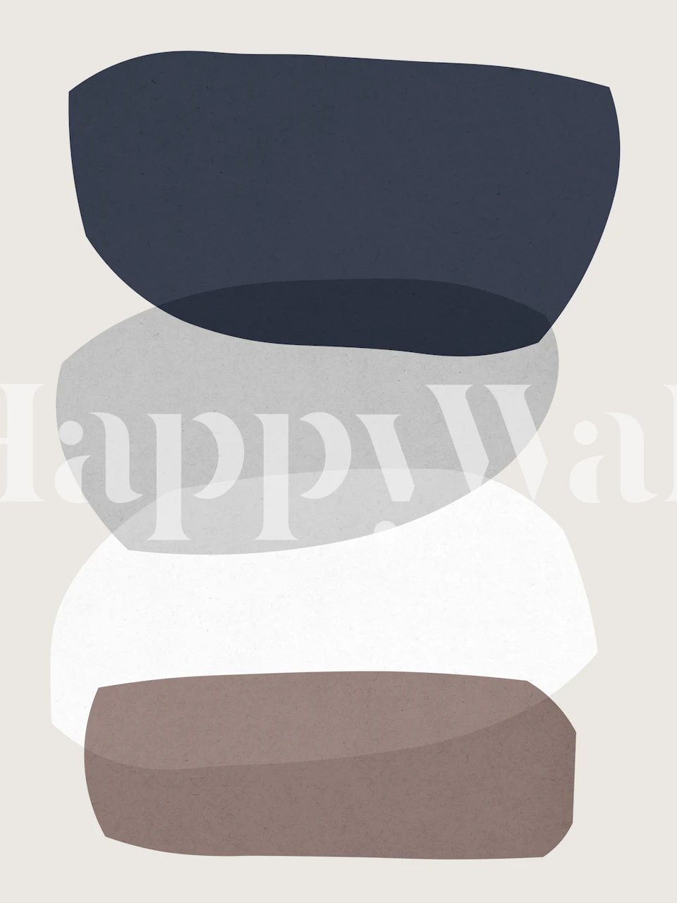 Tapeta Abstract shapes w pokoju