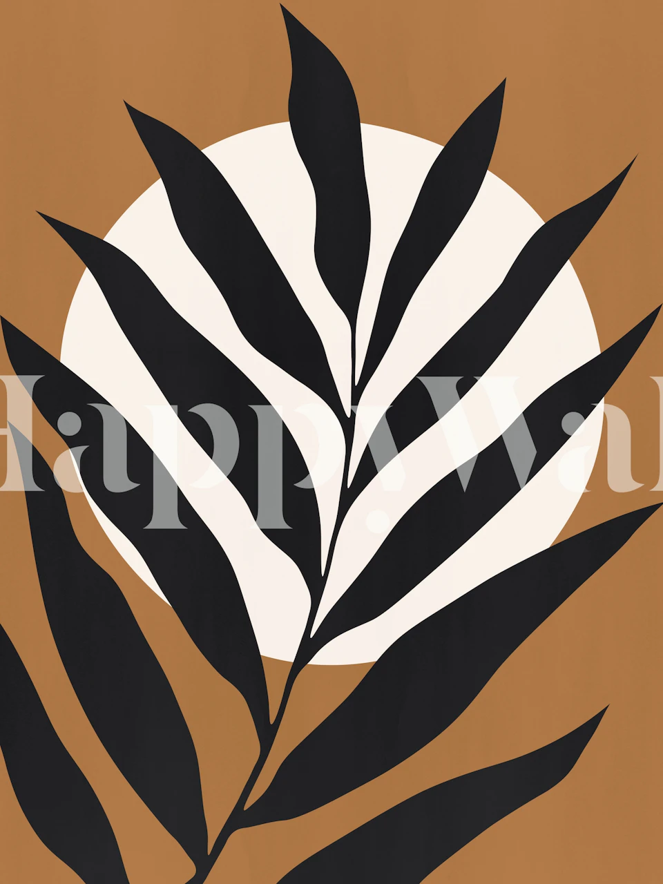 Organic nature 01 wallpaper design in a room