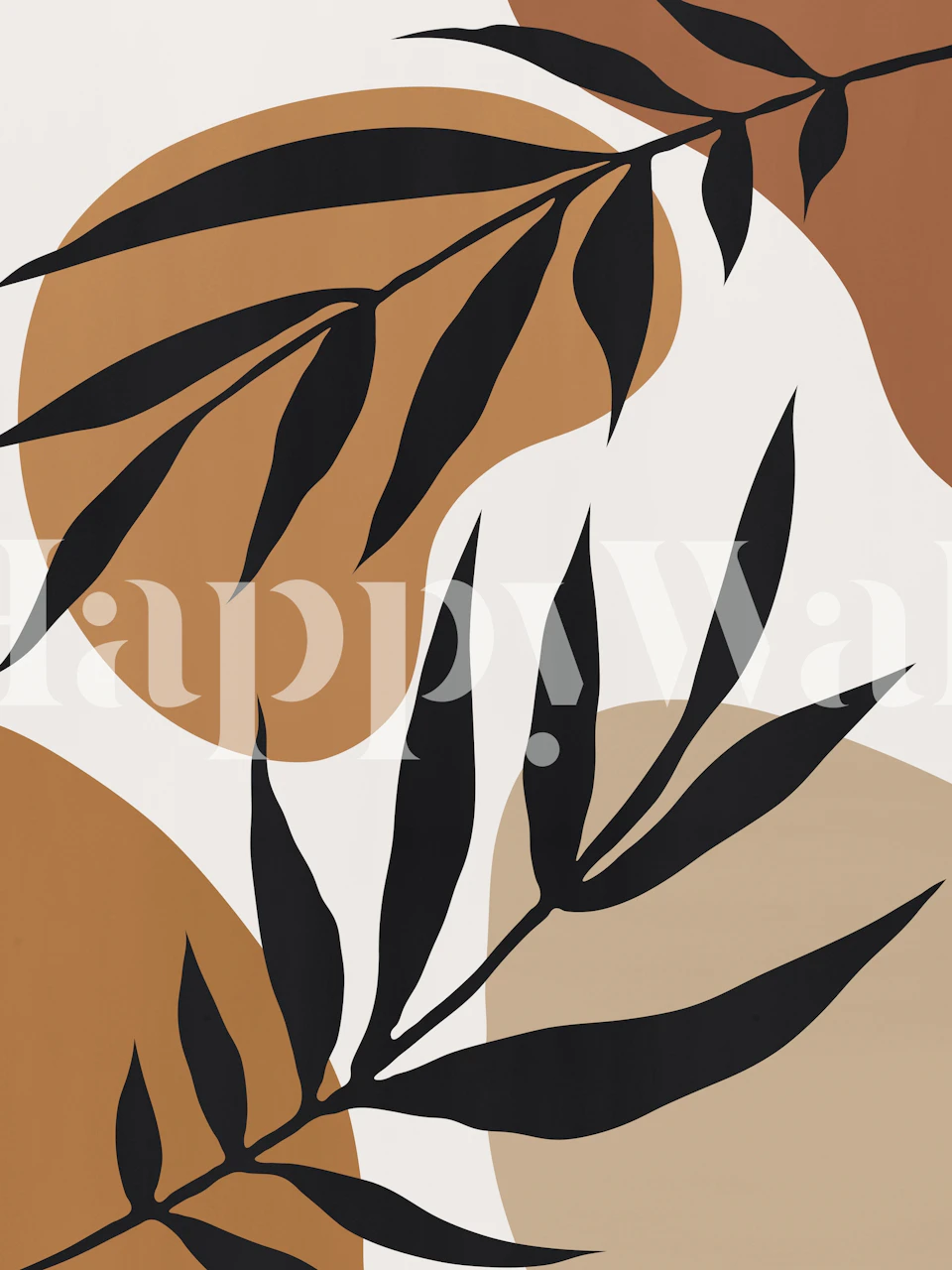 Organic nature 03 wallpaper in a modern room