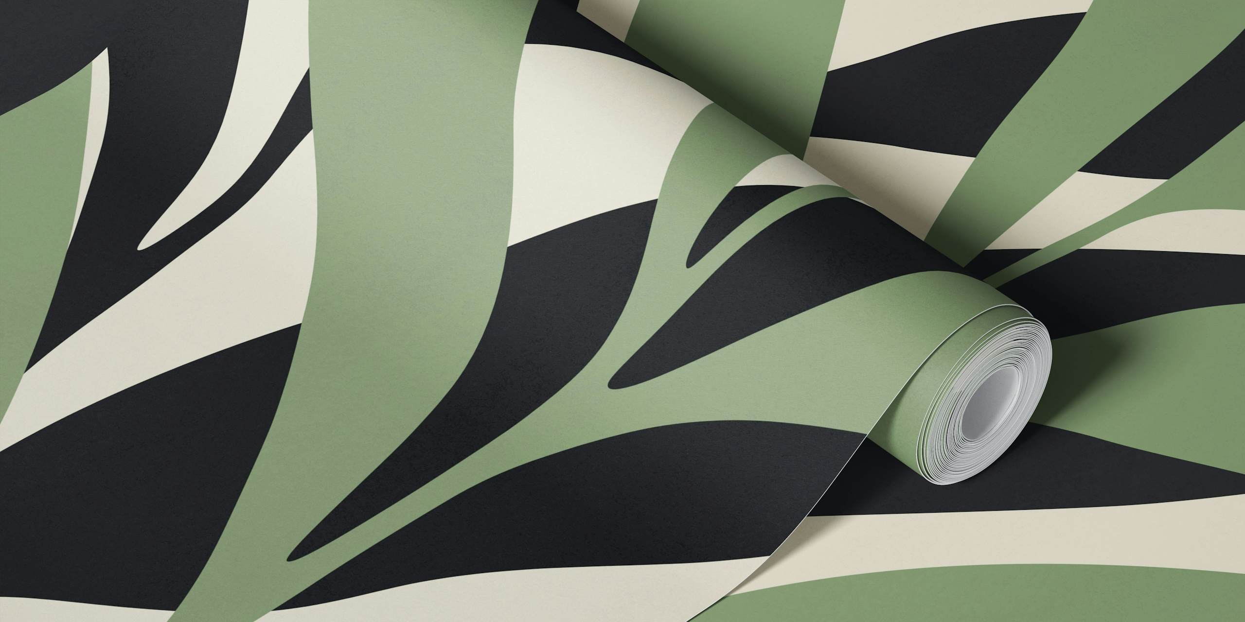 Organic nature 11 tapet med grønne blader