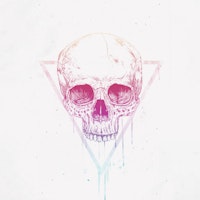 Skull in a triangle tapete