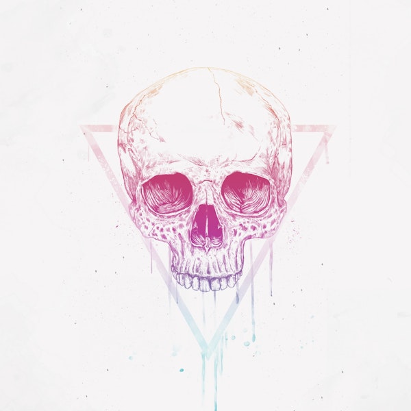 Skull in a triangle