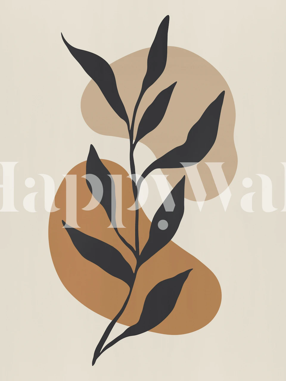 Organic nature veggdesign i et rom