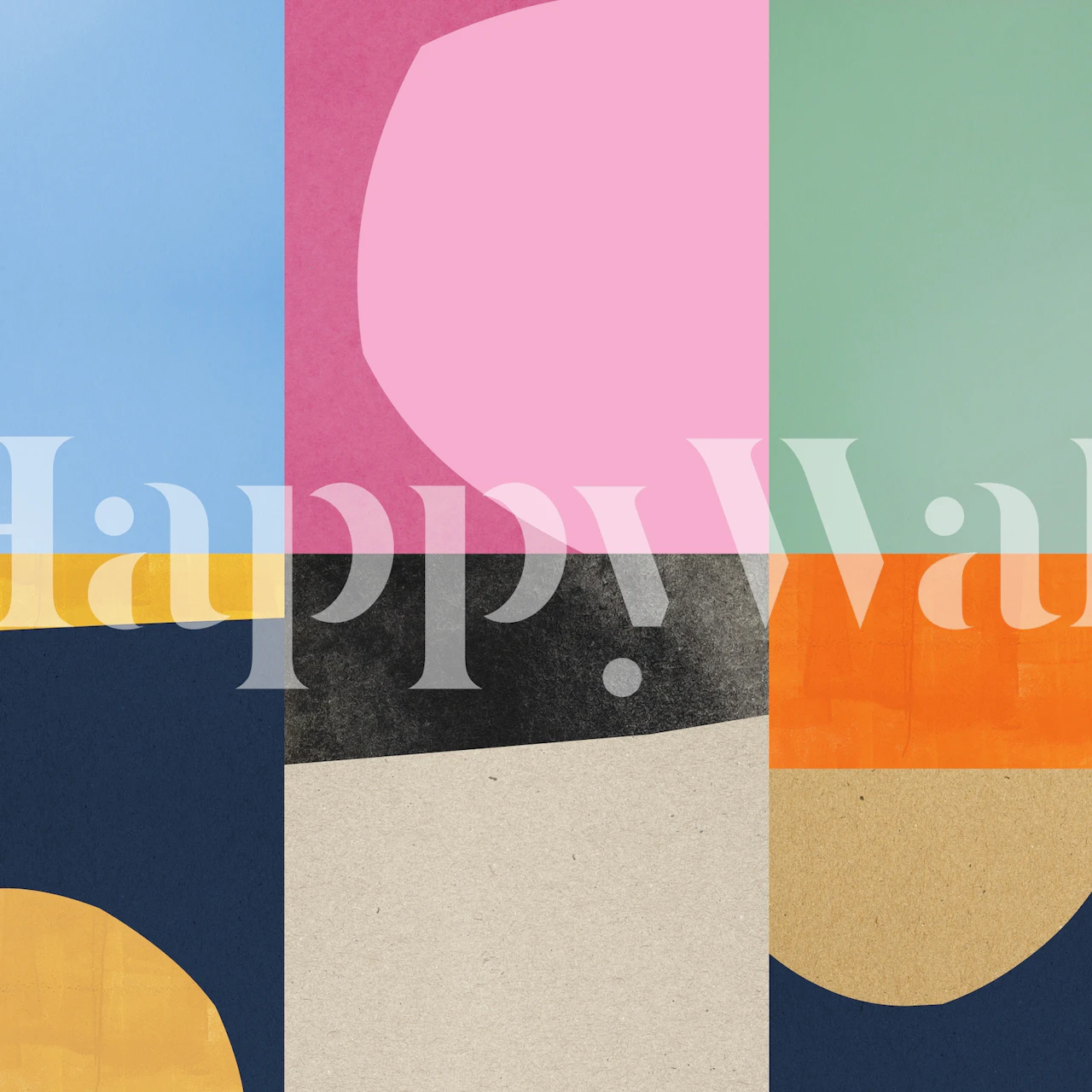 Papier peint Conceptual collage dans une pièce