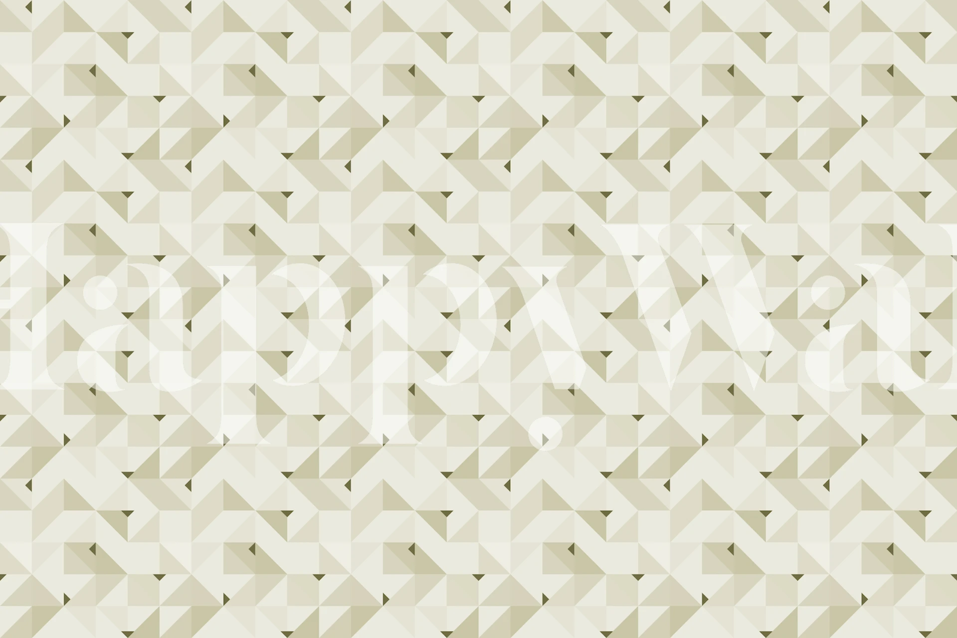 Geometric patterns in sage green on light background wallpaper