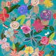 Vivid colorful botanical