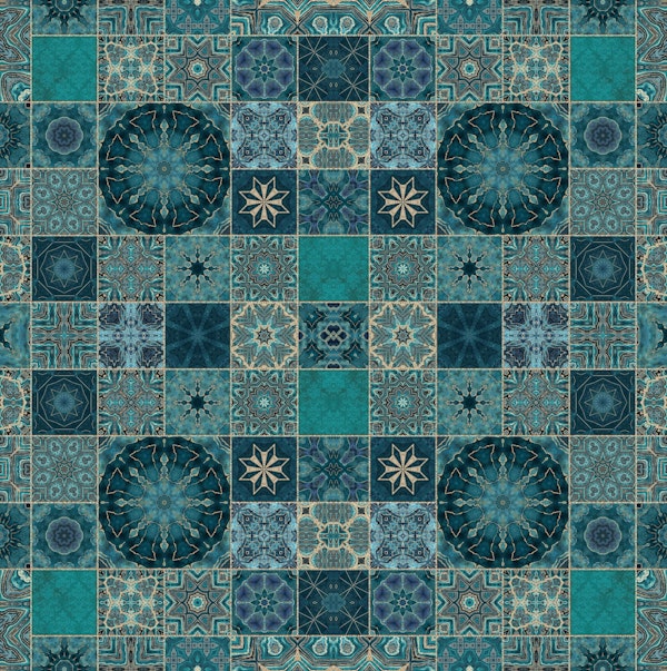 Mediterranean Teal Gold