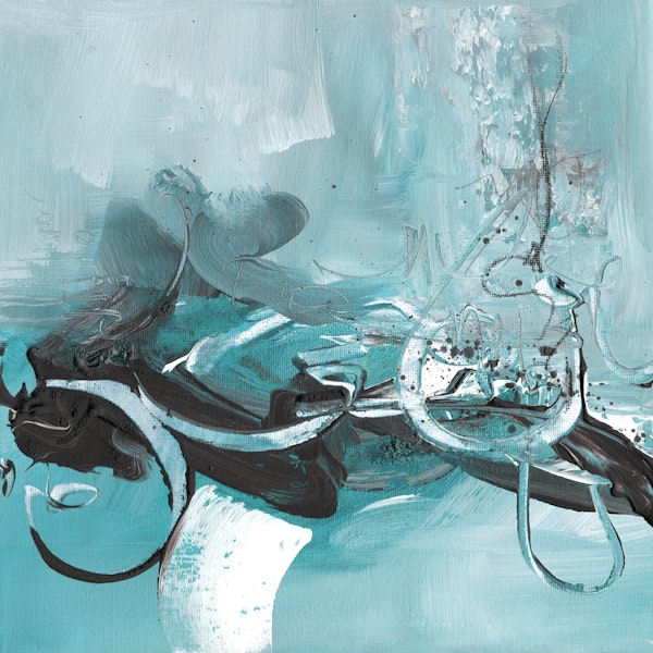 Abstract Art By Turquoise Wave