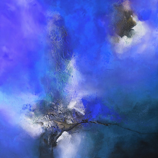 Abstract Art Blue Universe