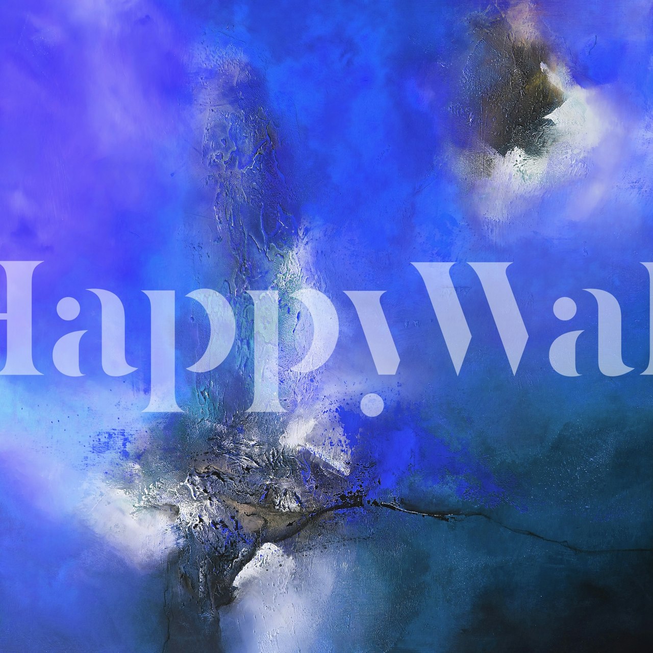 tapeta Abstract Art Blue Universe v místnosti