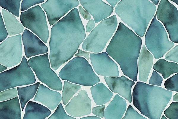 Ocean Vibe Sea Glass Art