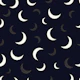 Shining golden and white moon
