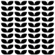 Danish Pattern Black And White