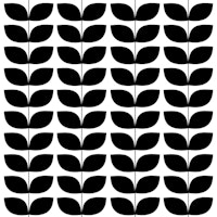 Danish Pattern Black And White tapete
