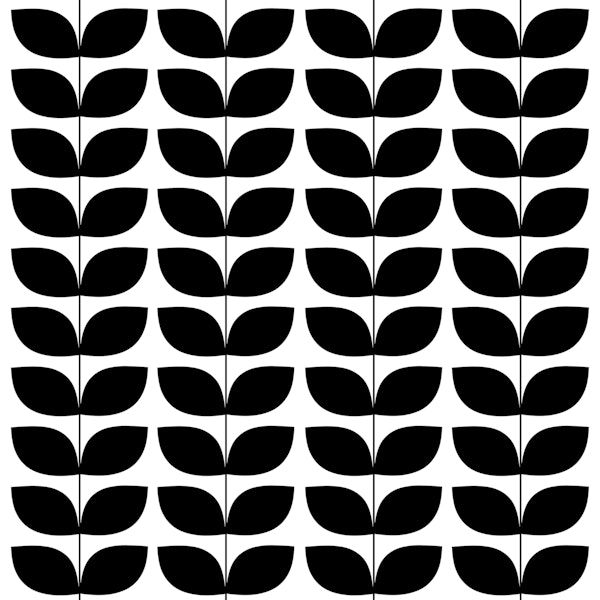 Danish Pattern Black And White