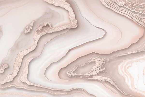 Rose Gold Marble III