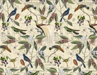 Nostalgic Bird And Magnolia tapeta