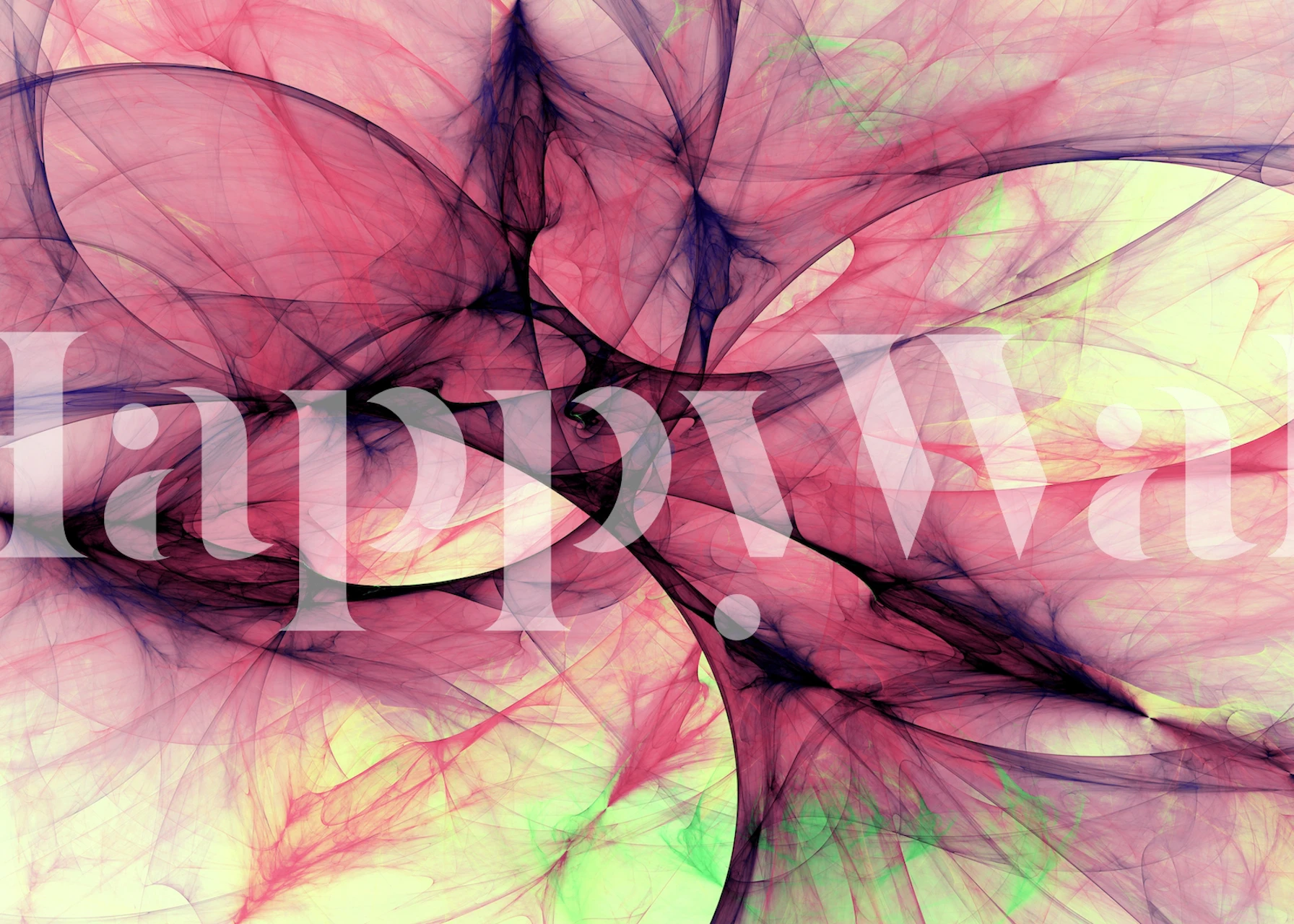 Abstract pink and green fractal wallpaper