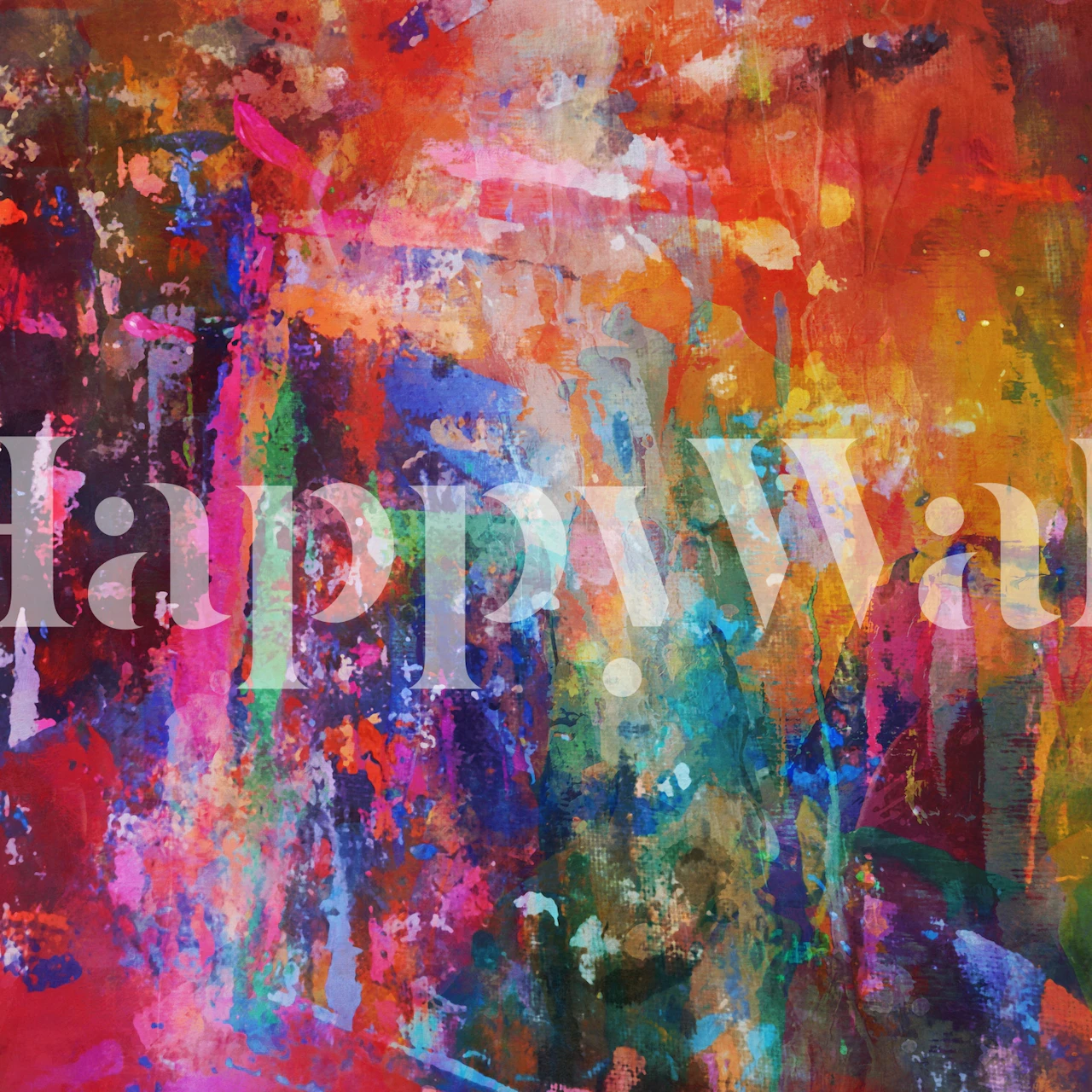 Colorful abstract brush stroke wallpaper