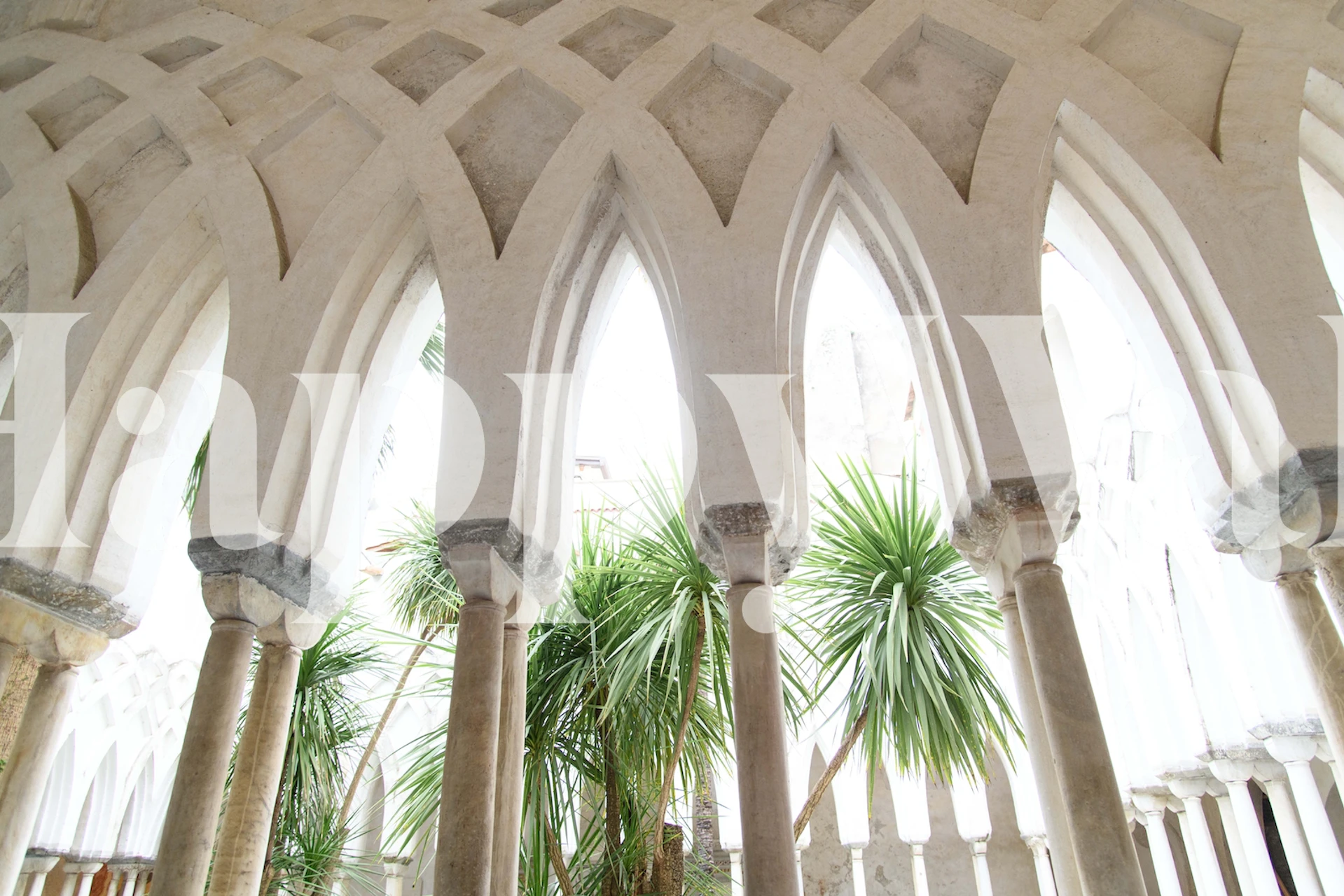 Duomo di Amalfi Garden tapet i et rom