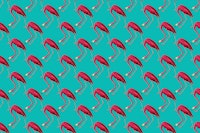 Pink Flamingo on Turquoise carta da parati