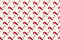 Pink Flamingos on White carta da parati