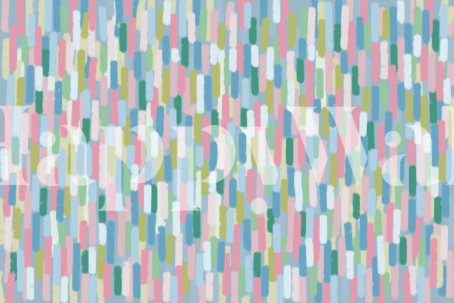 Muted brushstroke wallpaper in a room