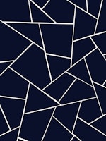 Navy Blue Geometric Glam 1 behang