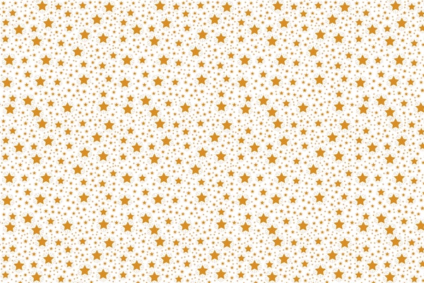 Golden Stars on White