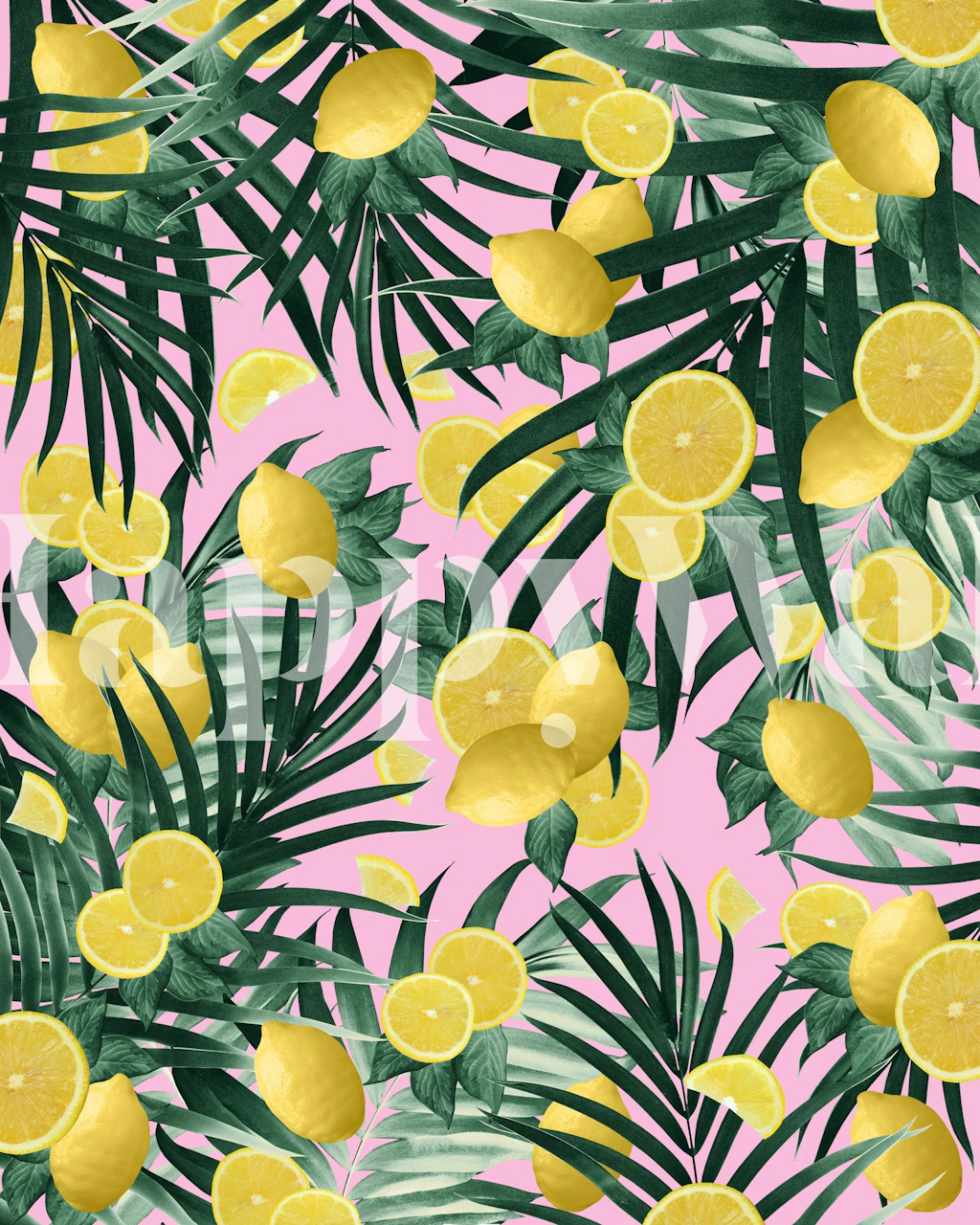 Summer Lemon Twist Jungle 6 wallpaper design