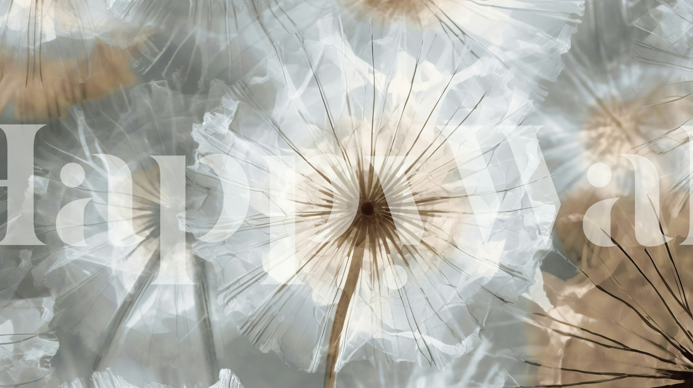 Abstract Dandelion Meadow en una habitación