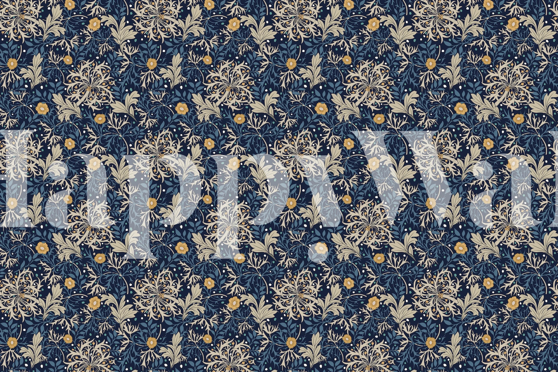 Carta da parati Victorian Flowers in una stanza