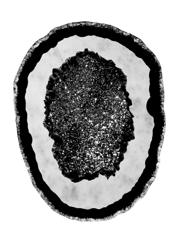 Agate with Silver Glitter 1