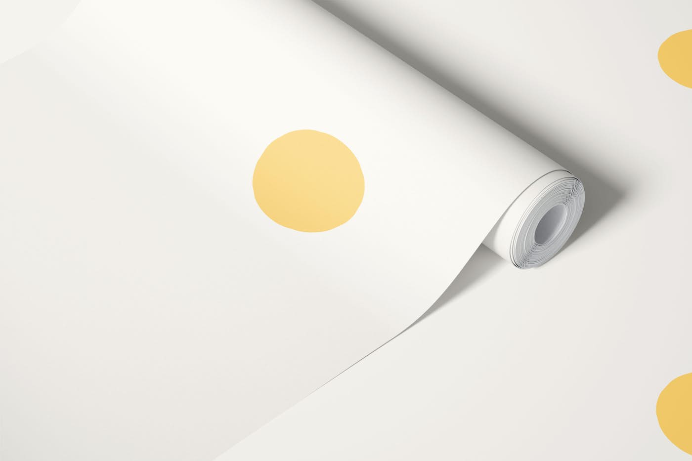 Dots Yellow wallpaper roll