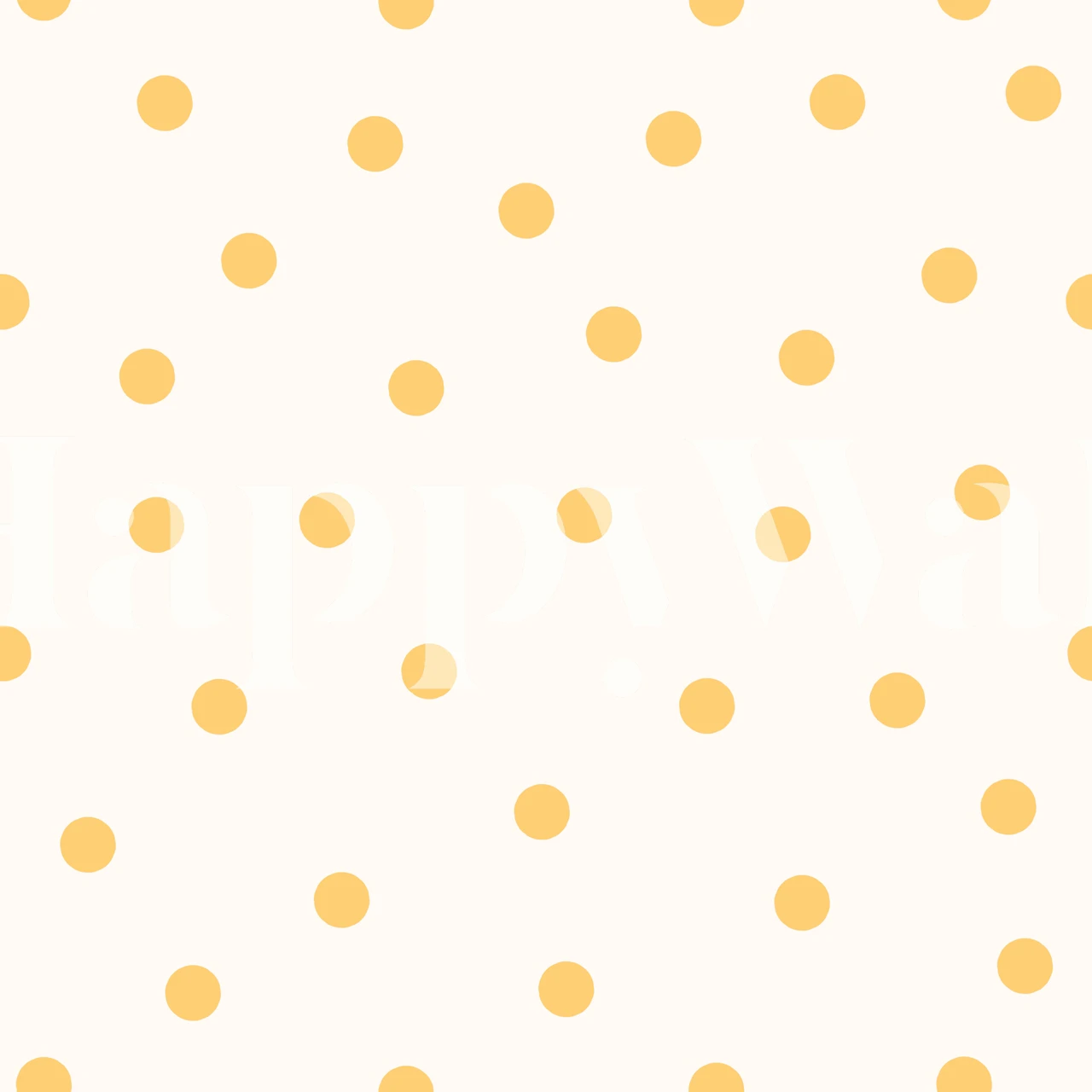 Dots Yellow wallpaper in a room