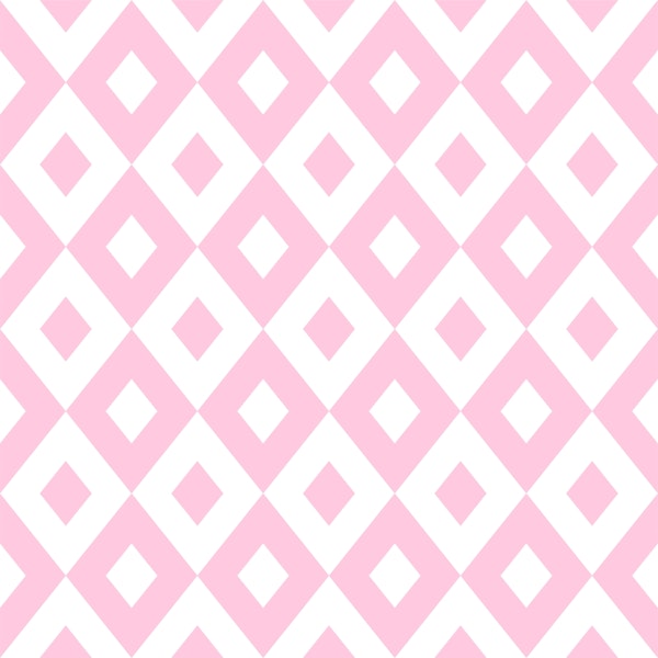 Rose White Rhombus Pattern