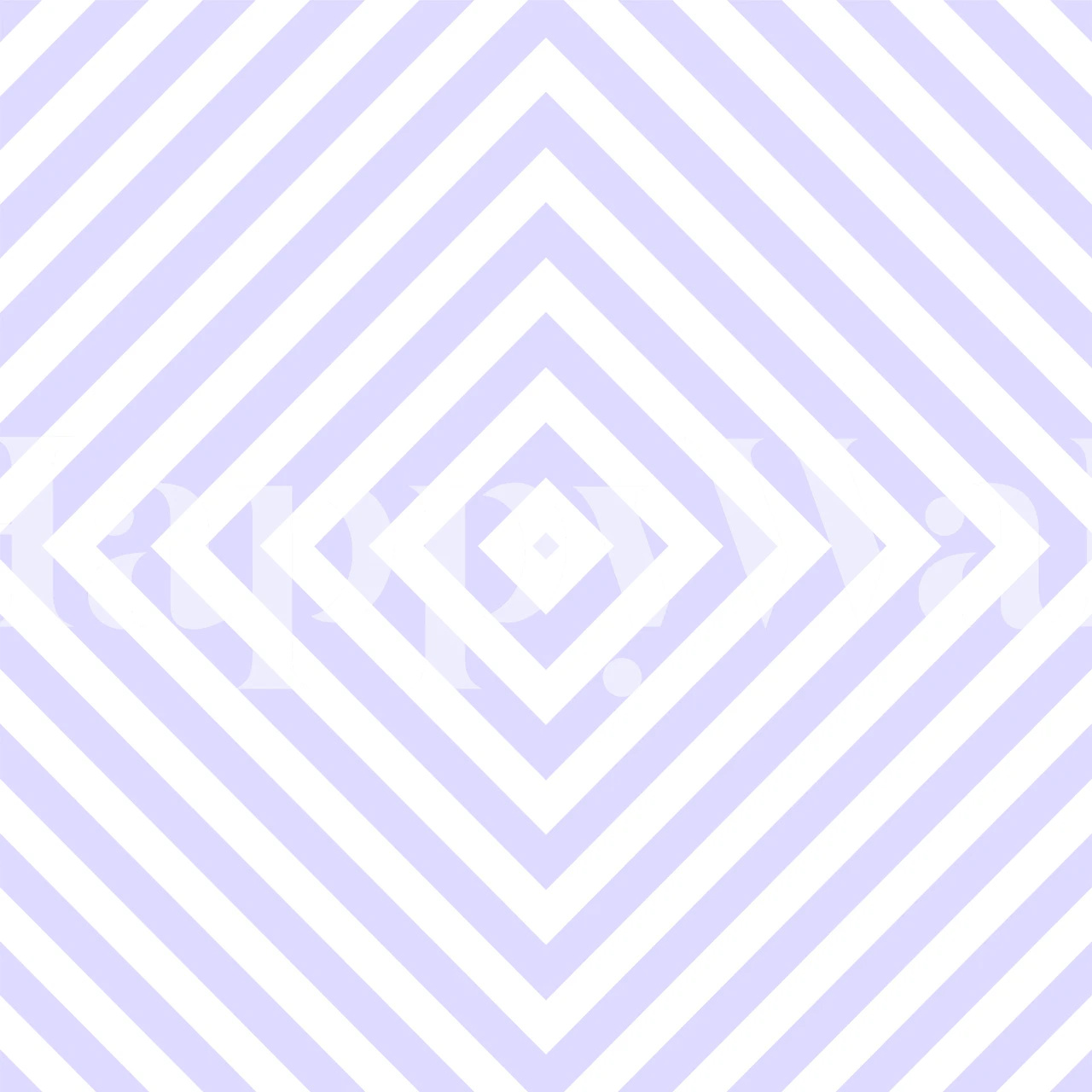 Geometric diamond pattern in lavender and white wallpaper