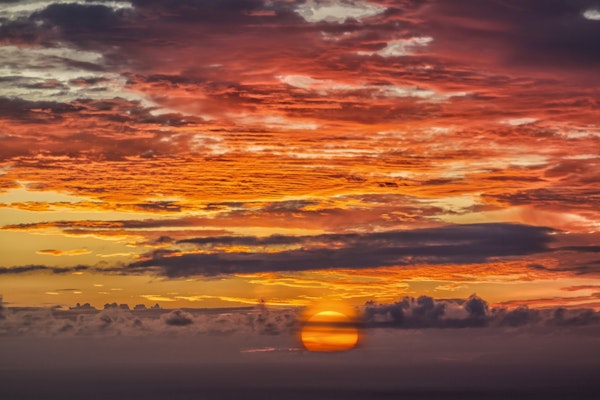 Sunrise  over the ocean