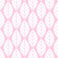 Pastel Pink Leaf Pattern tapet