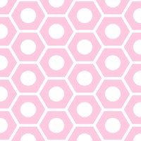 Hexagon white pink pattern carta da parati