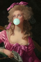 Pink and Mint Bubble-Gum papiers peint