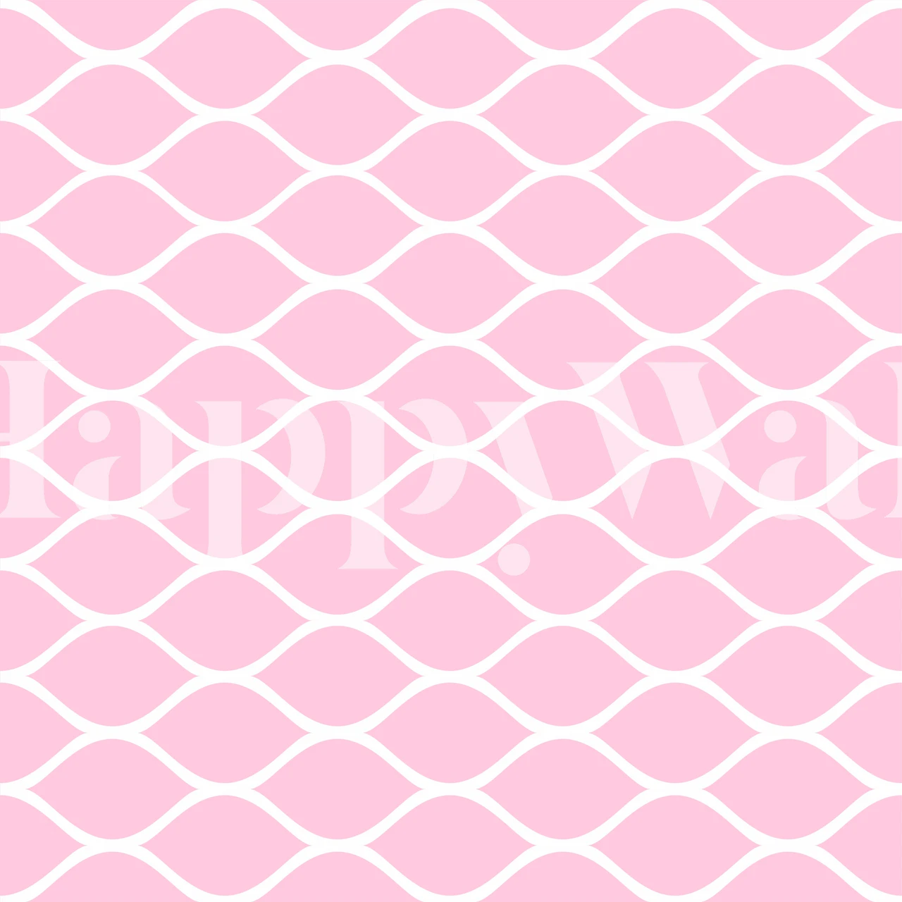 Repeating pink ogee pattern wallpaper design.