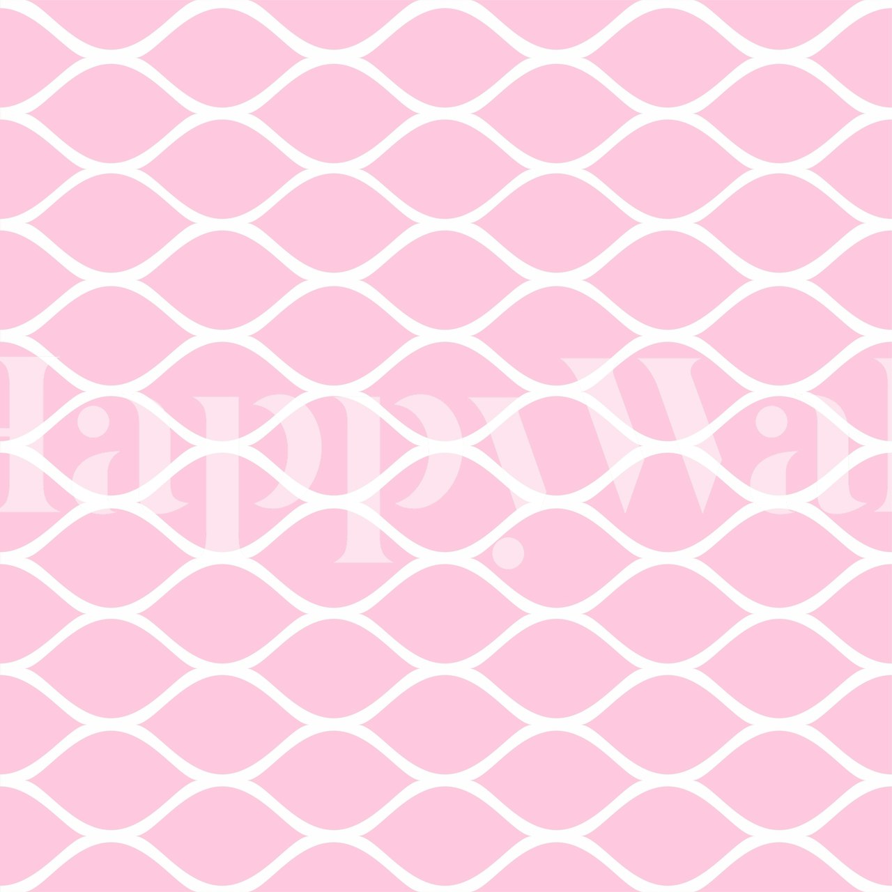 Ogee Pink tapet i ett flickrum